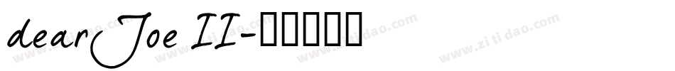 dearJoe II字体转换